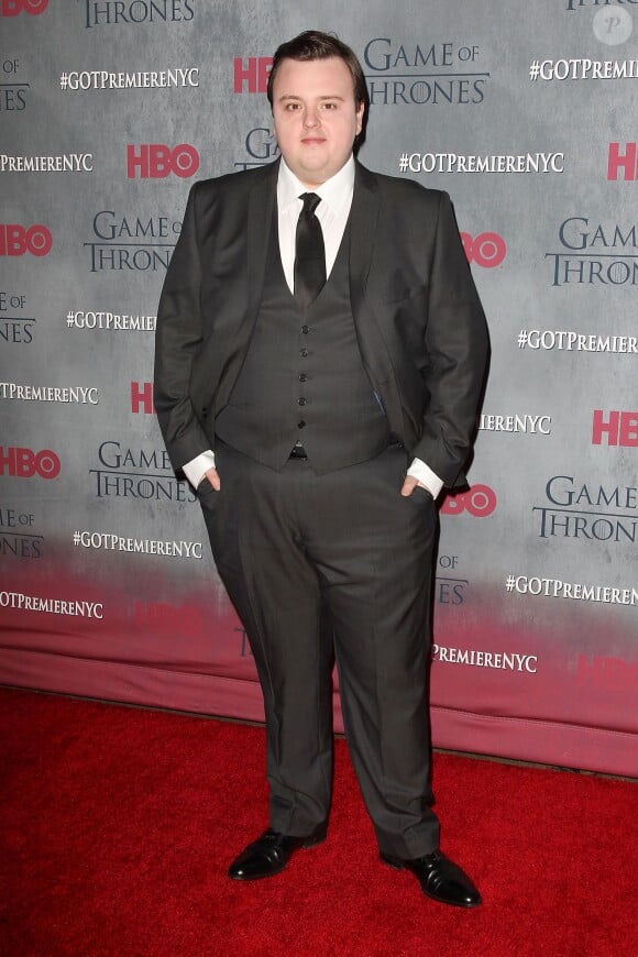 John Bradley - Première de la saison 4 de "Game of Thrones" au Lincoln Center à New York, le 18 mars 2014.