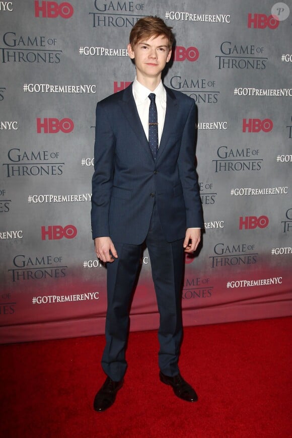 Thomas Brodie-Sangster - Première de la saison 4 de "Game of Thrones" au Lincoln Center à New York, le 18 mars 2014.