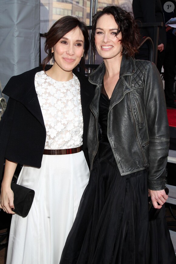 Sibel Kekilli et Lena Headey - Première de la saison 4 de "Game of Thrones" au Lincoln Center à New York, le 18 mars 2014.