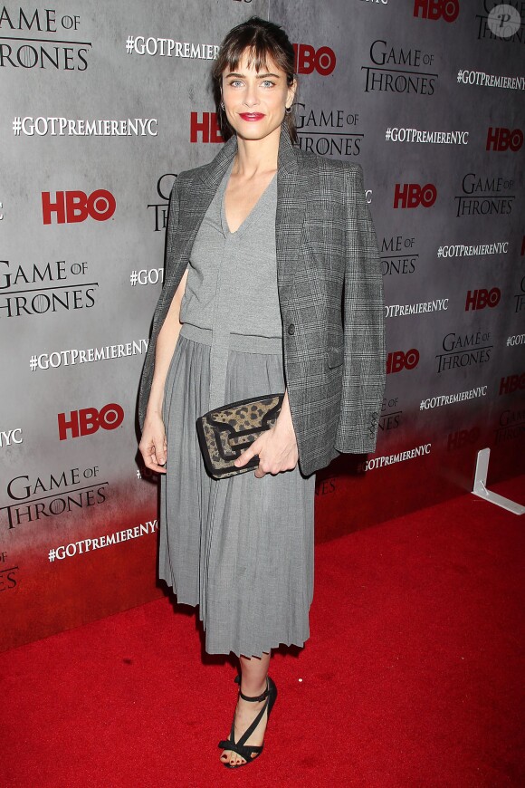 Amanda Peet - Première de la saison 4 de "Game of Thrones" au Lincoln Center à New York, le 18 mars 2014.