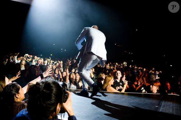 Les Backstreet Boys en concert à Paris, le 18 mars 2014.