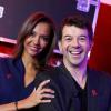 Exclusif - Karine Le Marchand et Stéphane Plaza - Enregistrement au théâtre Marigny de l'émission "Toute la télé chante pour le Sidaction" le 21 mars 2013.