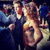 Amy Purdy participe à l'émission Dancing with the Stars avec Derek Hough. Mars 2014.