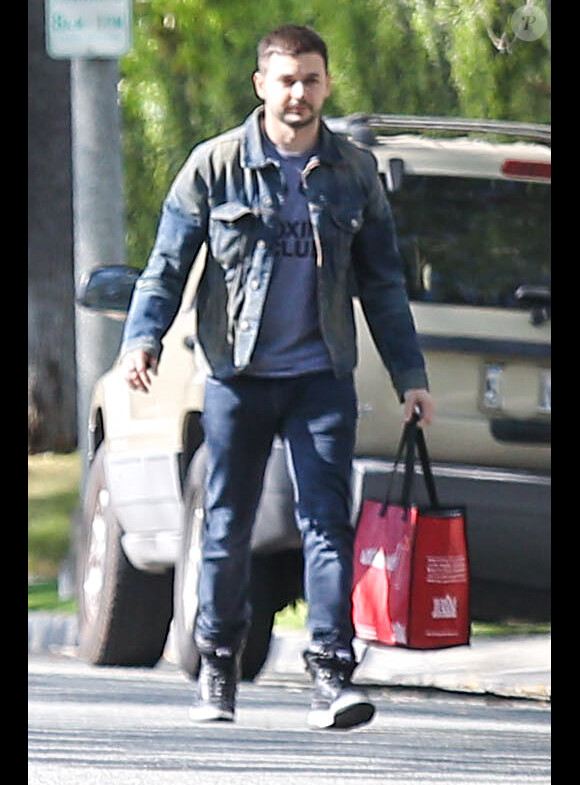 Matthew Rutler, fiancé de Christina Aguilera, à Beverly Hills le 21 mars 2014