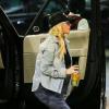 Christina Aguilera, enceinte de son second enfant, à Beverly Hills le 21 mars 2014