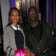 Lilian Thuram et Karine Le Marchand à la soirée "stand up for African Mothers" à Paris, le 19 Novembre 2012.