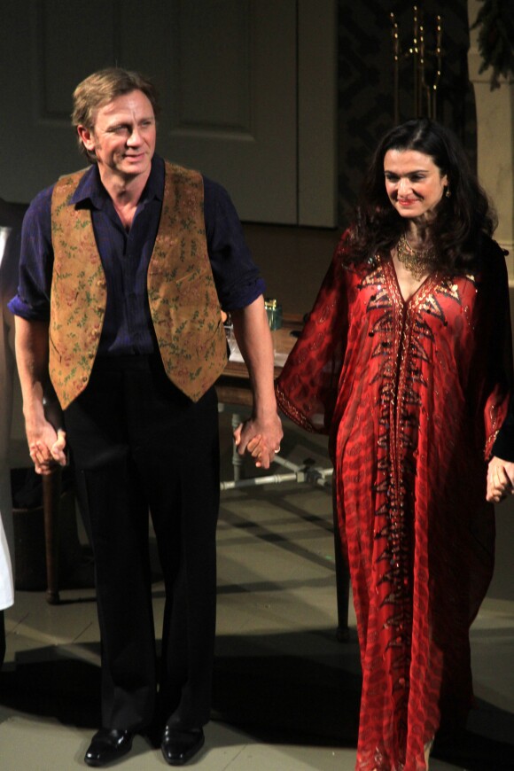 Rachel Weisz et Daniel Craig lors de leur pièce Betrayal à New York le 1er octobre 2013
