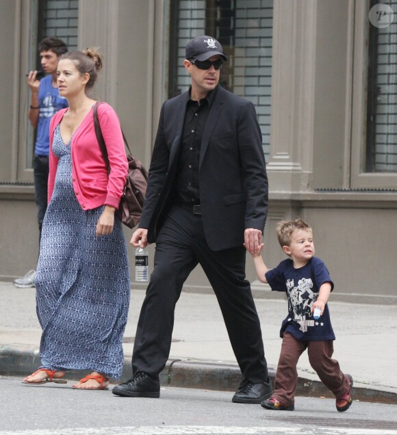 Carson Daly, Siri Pinter et Jackson à West Village, New York, le 14 mai 2012.