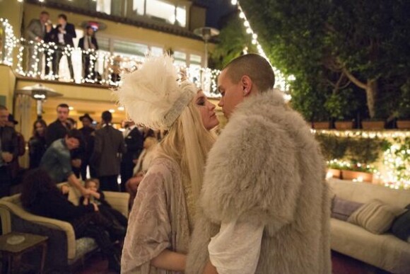 Ashlee Simpson et Evan Ross ont célébré leurs fiançailles, le 27 mars 2014.