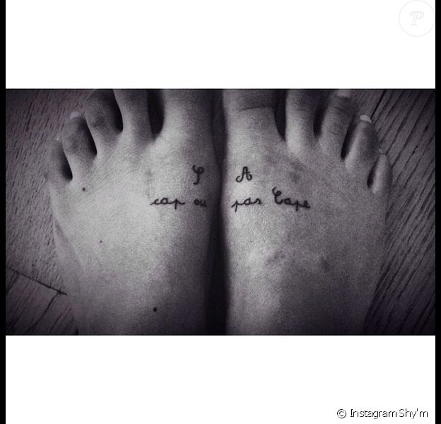 Shy M Encore Un Nouveau Tattoo Ses Innombrables Tatouages A La Loupe Purepeople