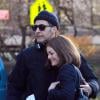 Vanessa Paradis et le réalisateur-acteur John Turturro sur le tournage d'Apprenti Gigolo à New York le 17 novembre 2012