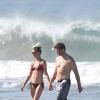 Exclusif - Gisele Bündchen et son mari Tom Brady profitent d'une journée ensoleillée sur une plage du Costa Rica. Mars 2014.