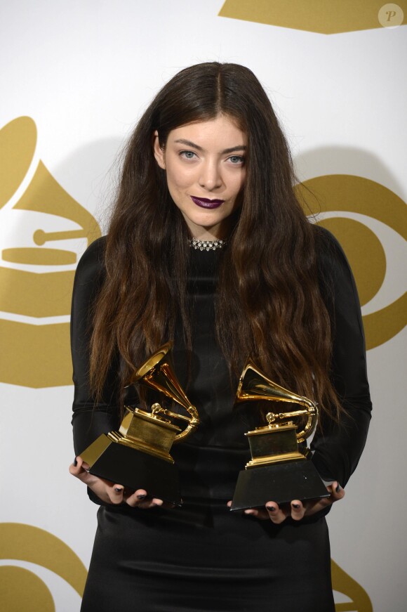 Lorde lors de la 56eme cérémonie des Grammy Awards à Los Angeles, le 26 janvier 2014.