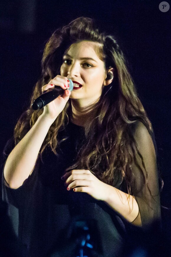 Lorde lors d'un concert à Detroit, le 16 mars 2014.