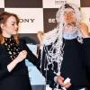 Emma Stone et Andrew Garfield font la promotion du film The Amazing Spider-Man 2 à Tokyo, le 31 mars 2014.