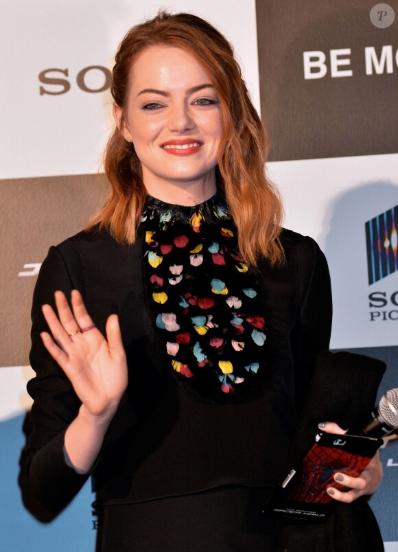 Emma Stone la promotion du film The Amazing Spider-Man 2 à Tokyo, le 31 mars 2014.