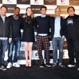 Marc Webb, Jamie Foxx, Emma Stone, Andrew Garfield, Matthew Tolmach, Avi Arad et Shido Nakamura font la promotion du film The Amazing Spider-Man 2 à Tokyo, le 31 mars 2014.