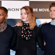 Jamie Foxx, Emma Stone et Andrew Garfield assurent la promotion du film The Amazing Spider-Man 2 à Tokyo, le 31 mars 2014.