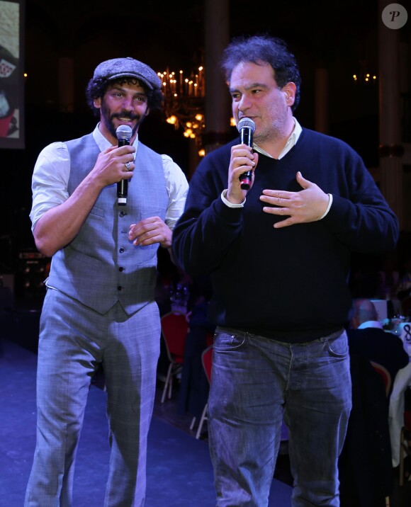 Exclusif - Tomer Sisley et Raphaël Mezrahi - Soirée de Gala "Sauveteurs sans Frontières" à l'espace Wagram à Paris le 31 mars 2014.