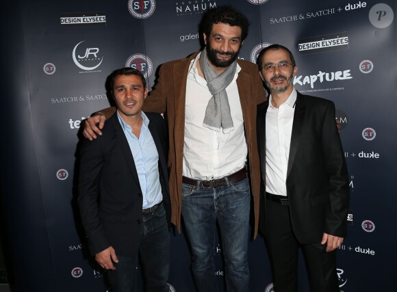 Brahim Asloum, Ramzy Bédia et Arié Levy - Soirée de Gala "Sauveteurs sans Frontières" à l'espace Wagram à Paris le 31 mars 2014.