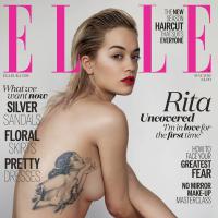 Rita Ora : Topless en couverture du magazine Elle, la chanteuse se dit amoureuse