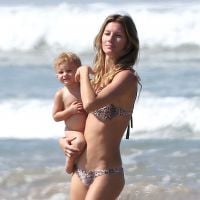 Gisele Bündchen à la plage : Maman sexy en bikini avec Tom et ses enfants