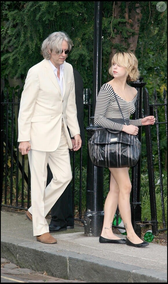 Bob Geldof etr Peaches se rendent à un déjeuner chez un ami en 2009