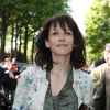 Exclusif - Sophie Marceau arrivant à l'enregistrement de l'émission "Vivement Dimanche" à Paris le 9 avril 2014. L'émission sera diffusée le 13 avril