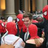 Andrew Garfield lors de l'avant-première du film "The Amazing Spider-Man 2: Le Destin d'un Héros" à Londres, le 10 avril 2014.