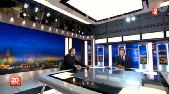 Francis Huster invité du JT de Laurent Delahousse, dimanche 13 avril 2014 sur France 2.