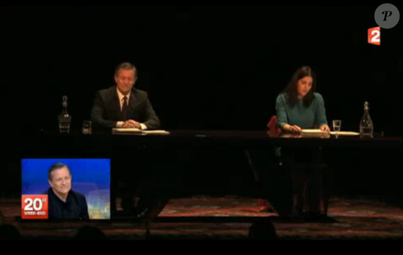 Francis Huster invité du JT de Laurent Delahousse, sur France 2, dimanche 13 avril 2014.