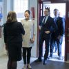 La princesse Victoria et le prince Daniel de Suède ont visité le SFI à Stockholm, le 15 avril 2014.