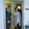La princesse Victoria et le prince Daniel de Suède ont visité le SFI à Stockholm, le 15 avril 2014.