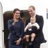 The Duke and Duchess of Cambridge leave New Zealand with their son Prince George. The Royal family left on a RAAF plane heading to Sydney to begin their tour of Australia. April 16, 2014. Photo by Media Mode/ABACAPRESS.COM16/04/2014 - 