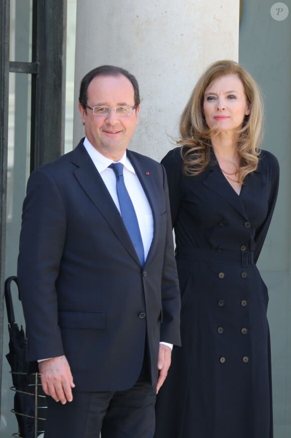 François Hollande et Valérie Trierweiler à l'Elysée le 06 juin 2013