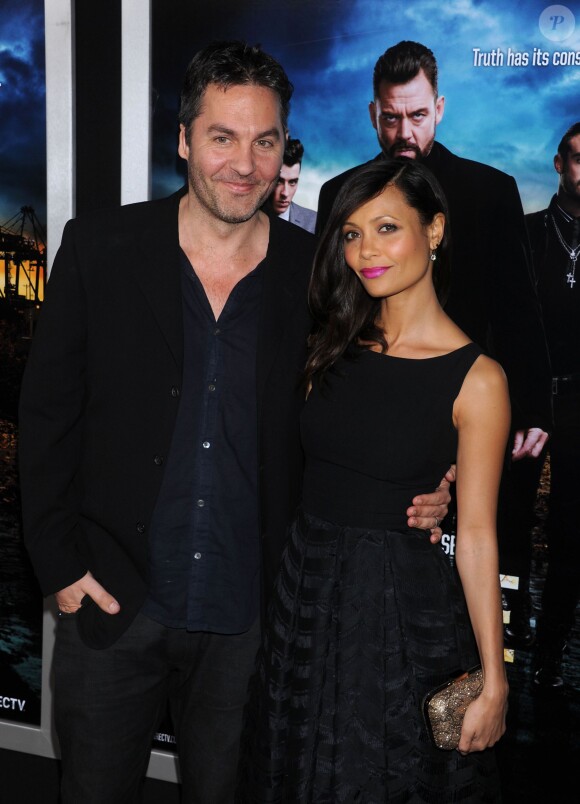 Thandie Newton et son mari Ol Parker à Los Angeles, le 26 mars 2013.