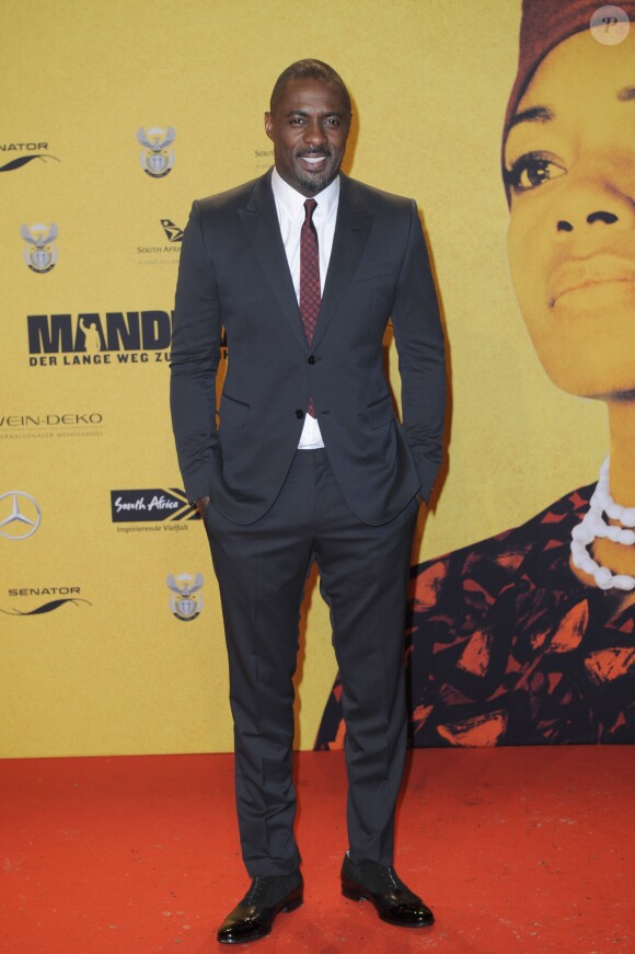 Idris Elba -à Berlin. Le 28 janvier 2014.