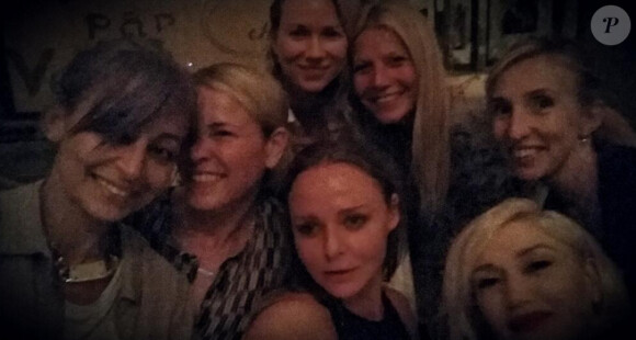 Gwen Stefani s'est offert une petite soirée entre filles avec Nicole Richie, Gwyneth Paltrow, Stella McCartney, Chelsea Handler et Naomi Watts, le 19 avril 2014.