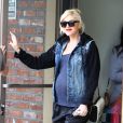  Gwen Stefani (enceinte) &agrave; Los Angeles, le 24 janvier 2014. 