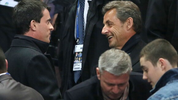 PSG-OL : Nicolas Sarkozy avec Manuel Valls et ses fils réunis dans la victoire