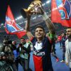 Thiago Silva - Finale de football de la Coupe de la Ligue au Stade de France à Paris le 19 avril 2014 