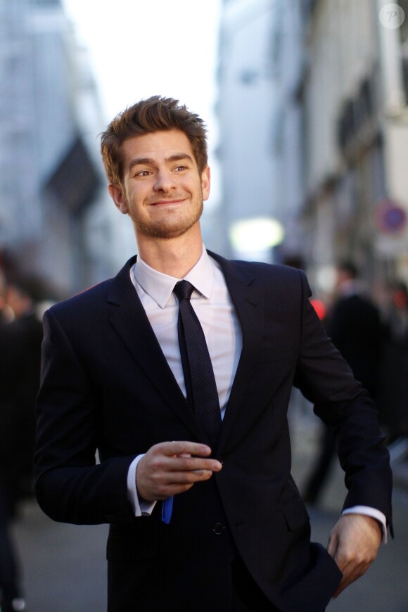 Andrew Garfield à Paris, le 11 avril 2014.