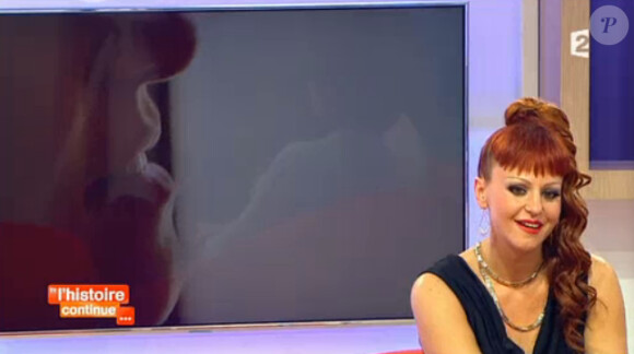 Cindy Sander, métamorphosée, dans Toute une histoire sur France 2 le lundi 21 avril 2014