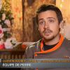 Le couple formé par Quentin et Noémie se dispute lors de la finale de Top Chef 2014 (M6). Avril 2014.