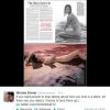 Minnie Driver répond aux critiques et revient sur Twitter avec force, le 22 avril 2014.