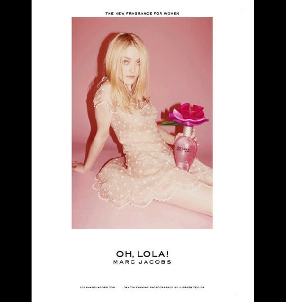 La publicité du parfum Oh, Lola ! de Marc Jacobs, objet du scandale au Royaume-Uni en 2011.