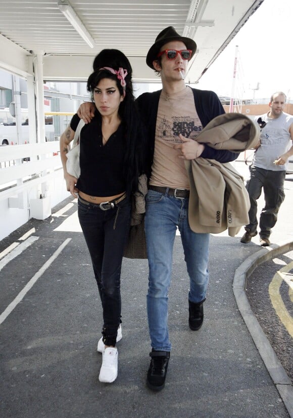 Amy Winehouse et Blake Fielder-Civil à Londres, le 9 juillet 2007.