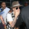 Justin Bieber à son arrivée à l'aéroport de LAX à Los Angeles, le 24 avril 2014.