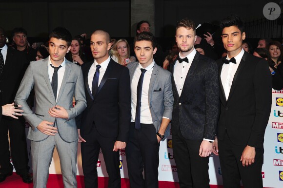 Tom Parker, Max George, Nathan Sykes, Jay McGuinness and Siva Kaneswaran de The Wanted à la soirée Pride of Britain Awards 2013, à Londres le 7 octobre 2013.