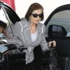 Exclusif - Mary Jo Shannon arrive au restaurant Casa Vega pour déjeuner avec sa fille Kris Jenner et sa petite fille Kim Kardashian. Sherman Oaks, le 17 avril 2014.